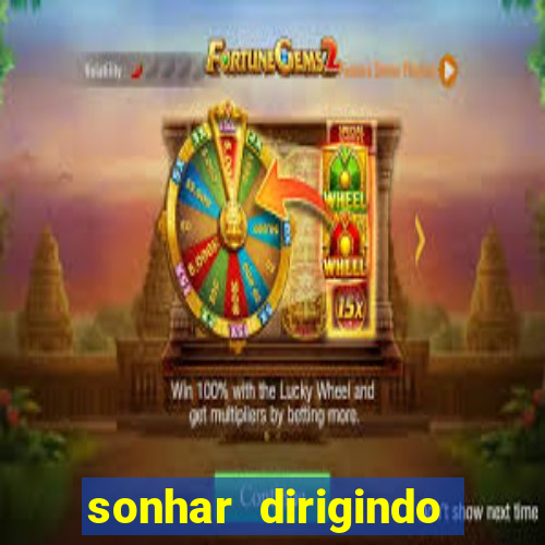 sonhar dirigindo carro jogo do bicho